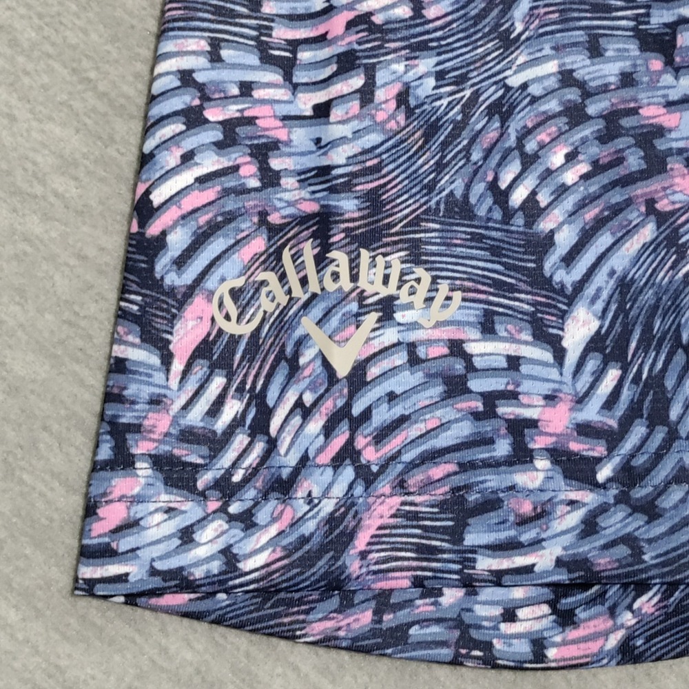 Callaway Swing Tech Golf Polo Shirt Mens Medium Sky Valley Country Club Colorful - Picture 7 of 15